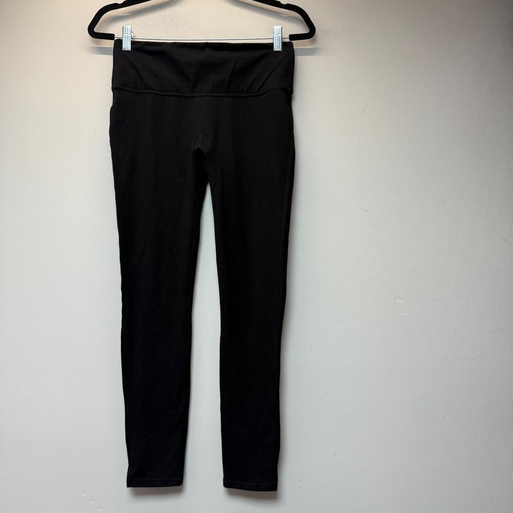 Spanx Leggings Womens Medium Black Excellent Look at Me‎ Now High Waisted